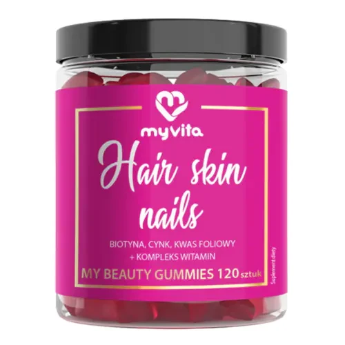Myvita Włosy skóra paznokcie (120 żelek)