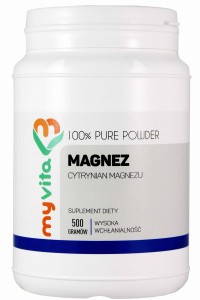 MyVita Magnez proszek 500g (Cytrynian magnezu)
