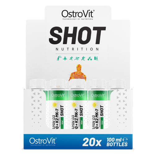 OstroVit Witamina D3 4000 IU + K2 MK-7 Shot (20 x 100 ml)