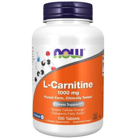Now Foods L-carnityna 1000mg (100tab) Karnityna