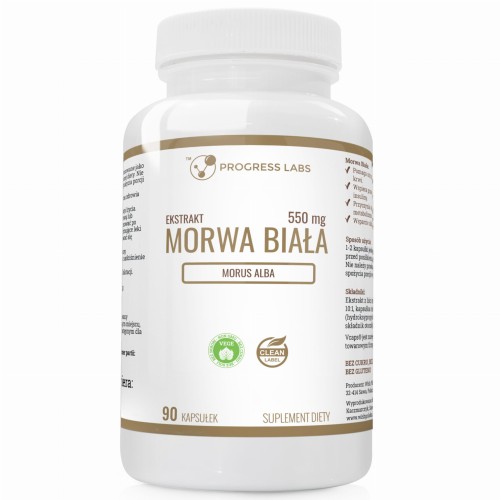 Progress Labs Morwa Biała 550mg ekstrakt(90 kap)