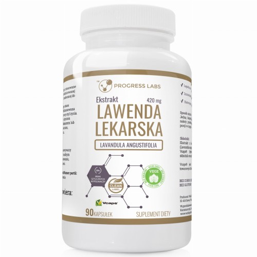 Progress labs Lawenda Lekarska 420mg (90 kap)