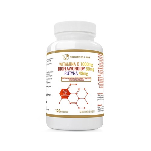Progress Labs Rutyna C Max WITAMINA C 1000mg (120 kap)