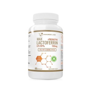Progress Labs LAKTOFERYNA 100mg LFS 95% MAX COMPLEX ODPORNOŚĆ + PREBIOTYK  (60 kap)