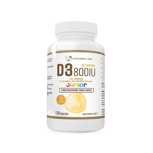 Progress Labs WITAMINA D3 800IU Dla dzieci (120tab)