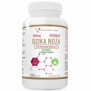 Progress Labs Dzika róża o smaku szałwii (120 pastylek do ssania)