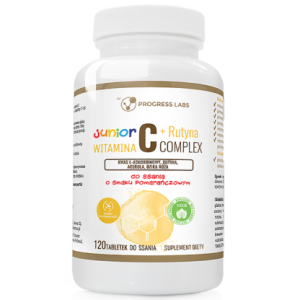 Progress Labs Witamina  C JUNIOR o smaku pomarańczy (120 tab do ssania)