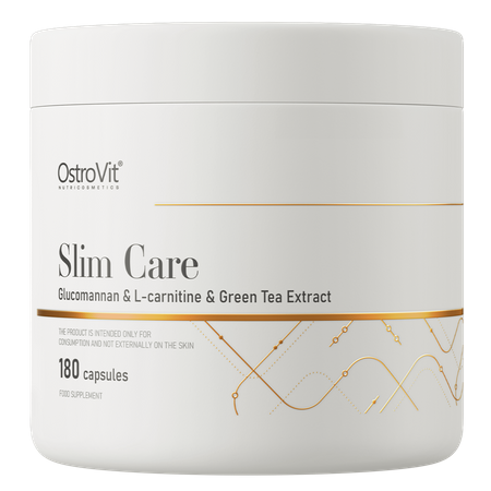 Ostrovit Slim Care Glukomannan & L-karnityna & Ekstrakt z Zielonej Herbaty (180 kap)