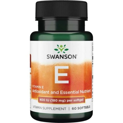 Swanson Witamina E  400IU - (60 kap)