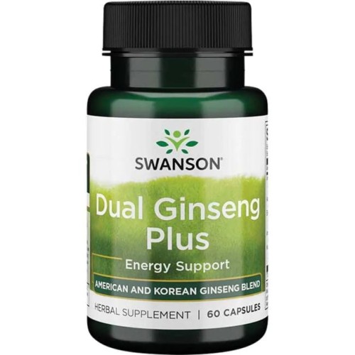 Swanson Dual Ginseng ( (żeń-szeń ) Plus (60kap)
