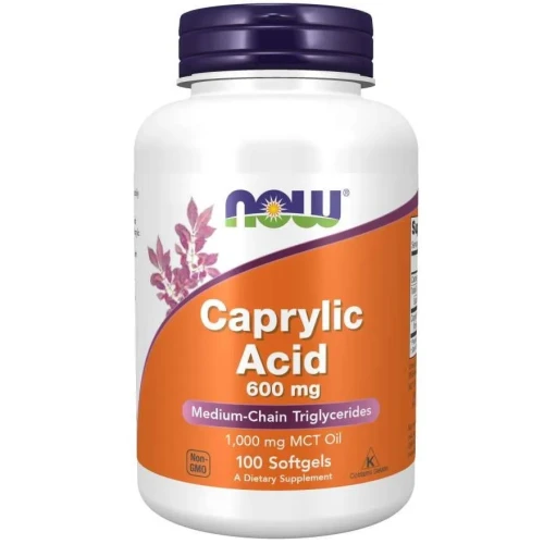 NOW Foods Kwas kaprylowy 600 mg (100 tab)
