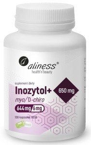 Aliness Inozytol myo/D-chiro 650mg(100kap)