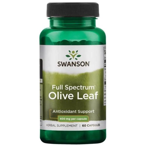 Swanson Full Spectrum Olive Leaf (liść oliwny) 400mg - (60 kap)