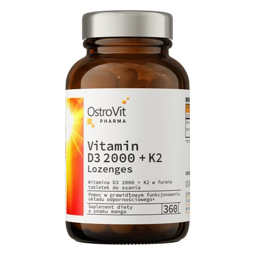 Ostrovit Witamina D3 2000IU + K2 do ssania (360 tab)