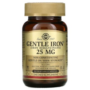 Solgar Gentle Iron 25 mg  (90 kaps)