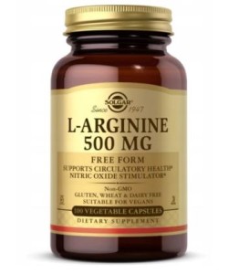 Solgar L-arginina 500mg (100kap)