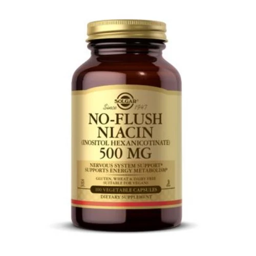 Solgar  Niacin No-Flush 500mg  Niacyna(100kaps)