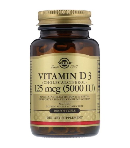 Solgar Witamina D3 5000 IU 100 (softgels)