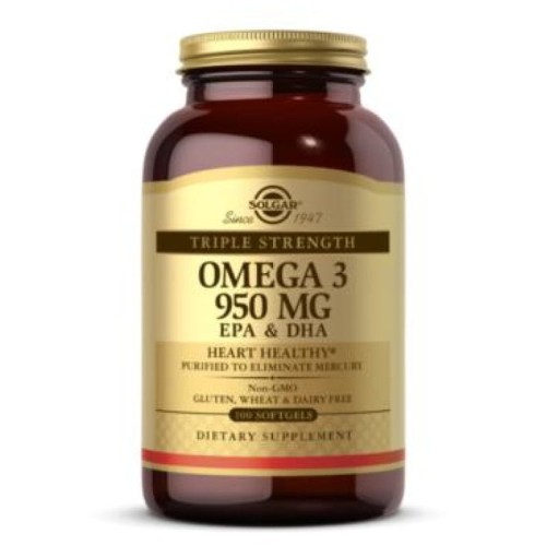 Solgar  Triple Strength Omega 3 950mg (100 softgels)
