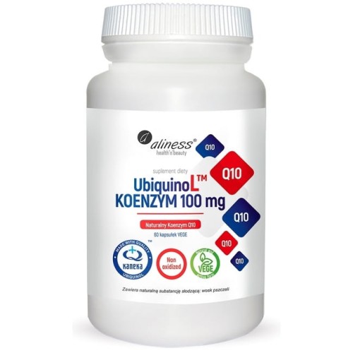 Aliness UbiquinoL(ubichinol) Naturalny koenzym 100mg (60 kap)
