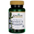 Swanson Turmeric & Bromelain - (60 kap)
