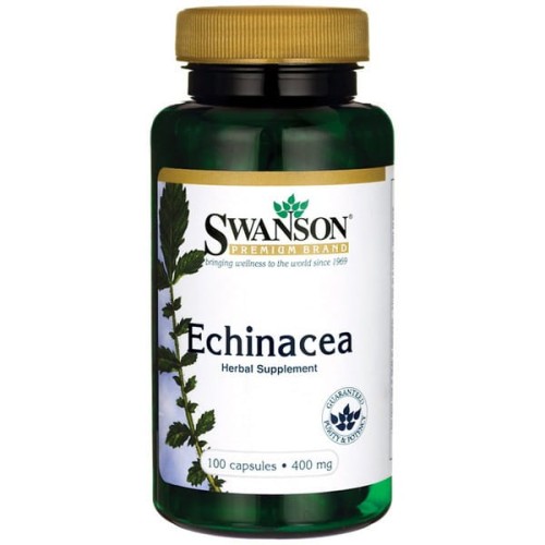 Swanson Echinacea (jeżówka purpurowa) 400mg - (100 kap)