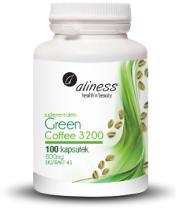 Aliness Zielona kawa Green Cofee 3200 (100 kap)
