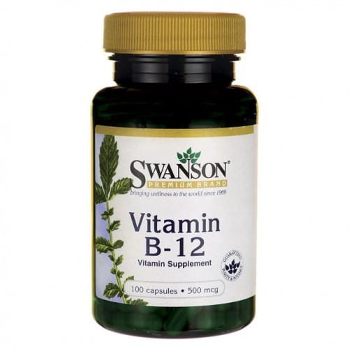 Swanson Witamina B12 500mcg - (100 kap)