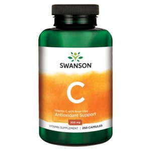 Swanson Witamina C z dziką różą 500mg - (250 kap)
