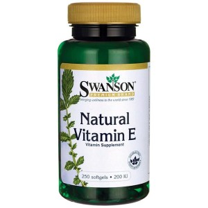 Swanson Witamina E Naturalna 200IU - (250 kap)