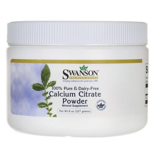 Swanson Cytrynian wapnia 100% czystości - 227g
