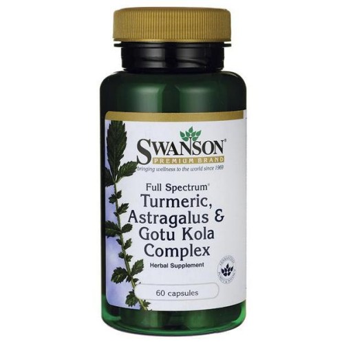 Swanson Full Spectrum Turmeric, Astragalus & Gotu Kola Complex - (60 kap)