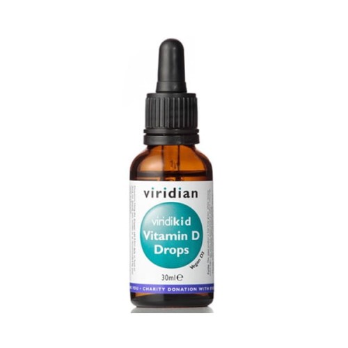 Viridian Viridikid Witamina D w kropelkach dla dzieci - 30ml