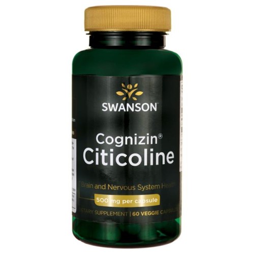 Swanson Cognizin Citicoline 500 mg 60 kaps