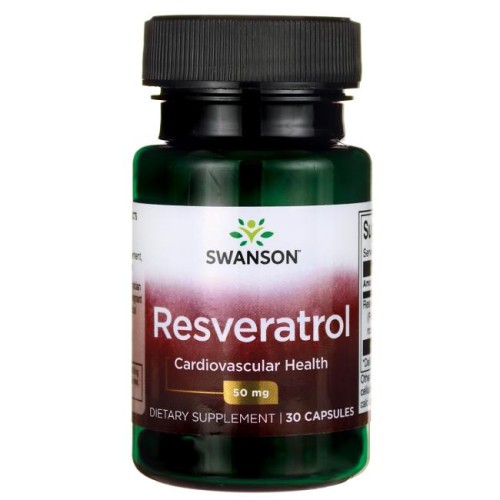 Swanson Resveratrol (Resweratrol) 50mg - (30 kap)