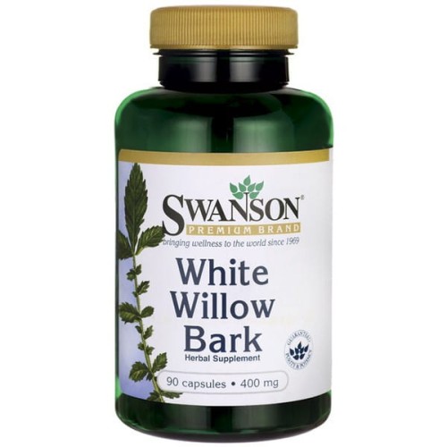 Swanson White Willow Bark (kora wierzby białej) 400mg - (90 kap)