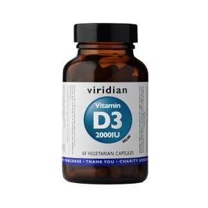 Viridian Witamina D3 2000IU (vegan) - (60 kap)